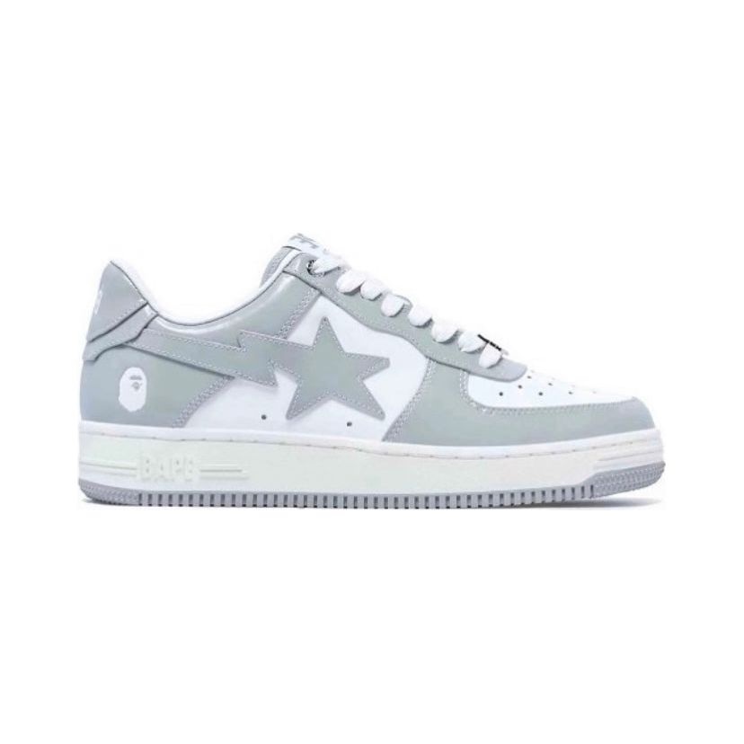 A Bathing Ape Bape Sta Grey white