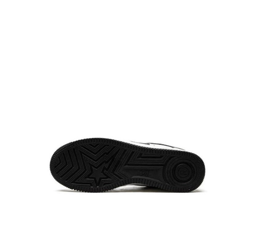 A Bathing Ape Bape Sta Black white